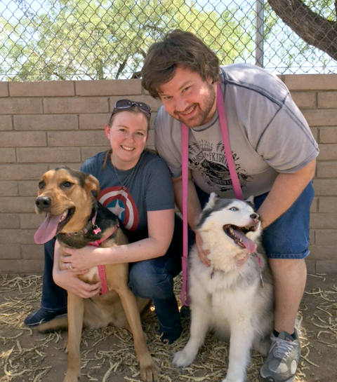 Fiona Shepherd mix with her family