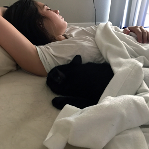 Mom & Koa take a cat nap