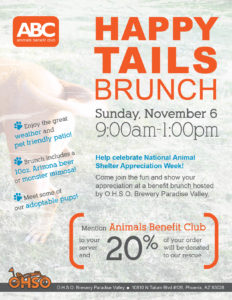 Happy Tails Brunch Flyer