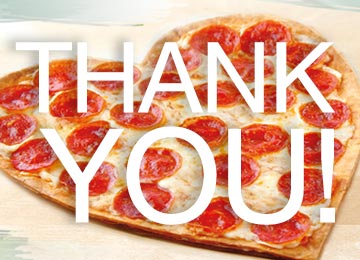 Thank you Fatso's Pizza